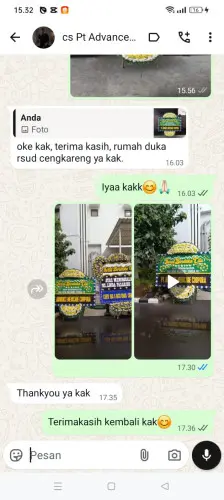 Testimonial Papan Bunga Pernikahan peucangpari