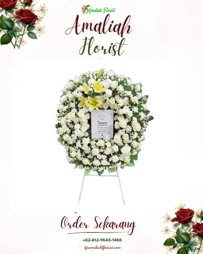 Krans Bunga Duka Cita peucangpari